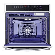 LG Four mural de 4,7 pi³ | Conv. véritable, sous vide à la vapeur, Air Fry, InstaView<sup>🅫</sup>, SelfClean, EasyClean<sup>🅫</sup>, intell., acier inox., WSEP4727F