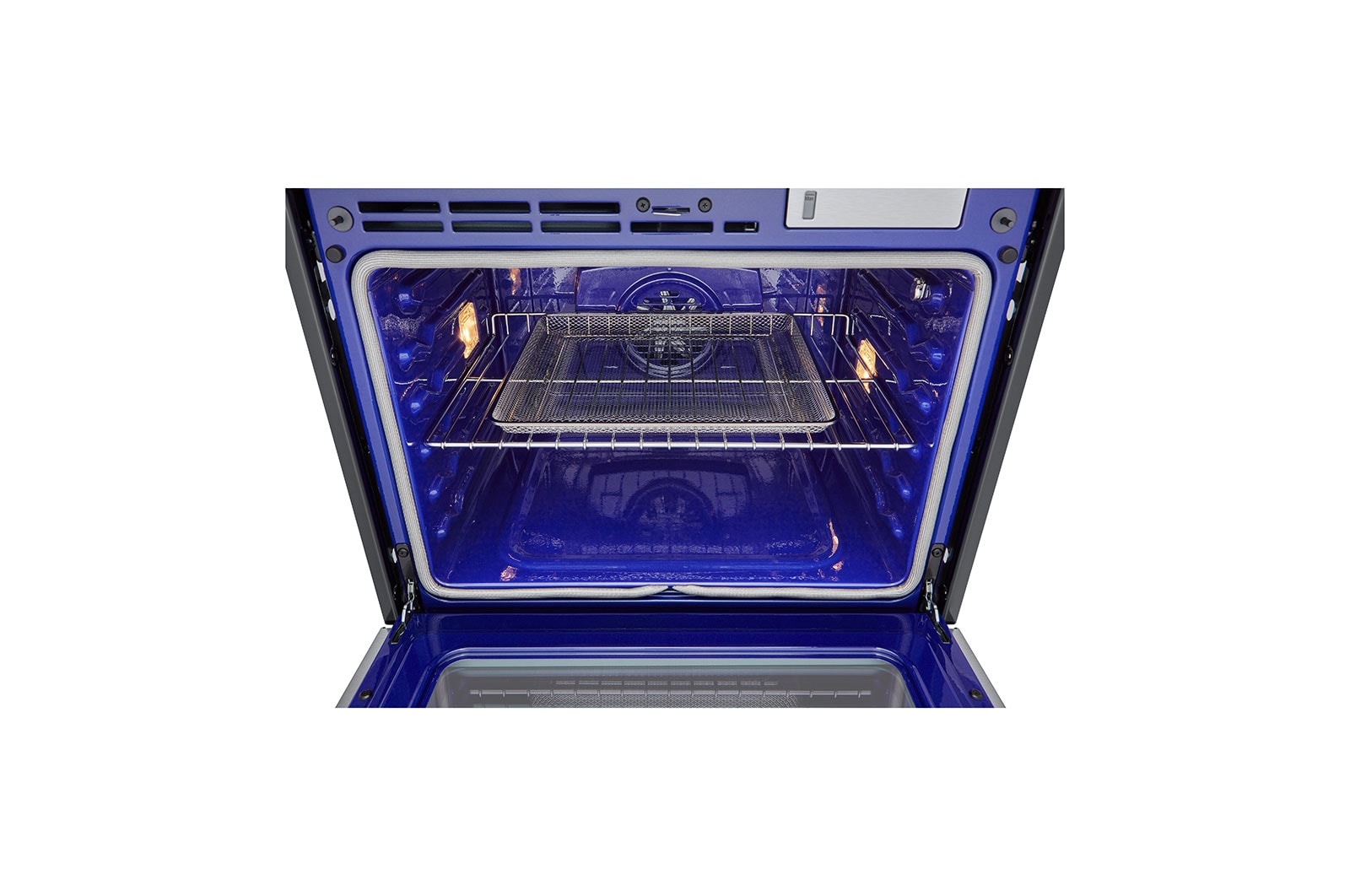 LG Four mural de 4,7 pi³ | Conv. véritable, sous vide à la vapeur, Air Fry, InstaView<sup>🅫</sup>, SelfClean, EasyClean<sup>🅫</sup>, intell., acier inox., WSEP4727F