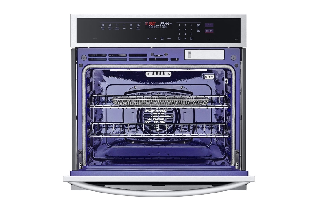 LG Four mural de 4,7 pi³ | Conv. véritable, sous vide à la vapeur, Air Fry, InstaView<sup>🅫</sup>, SelfClean, EasyClean<sup>🅫</sup>, intell., acier inox., WSEP4727F