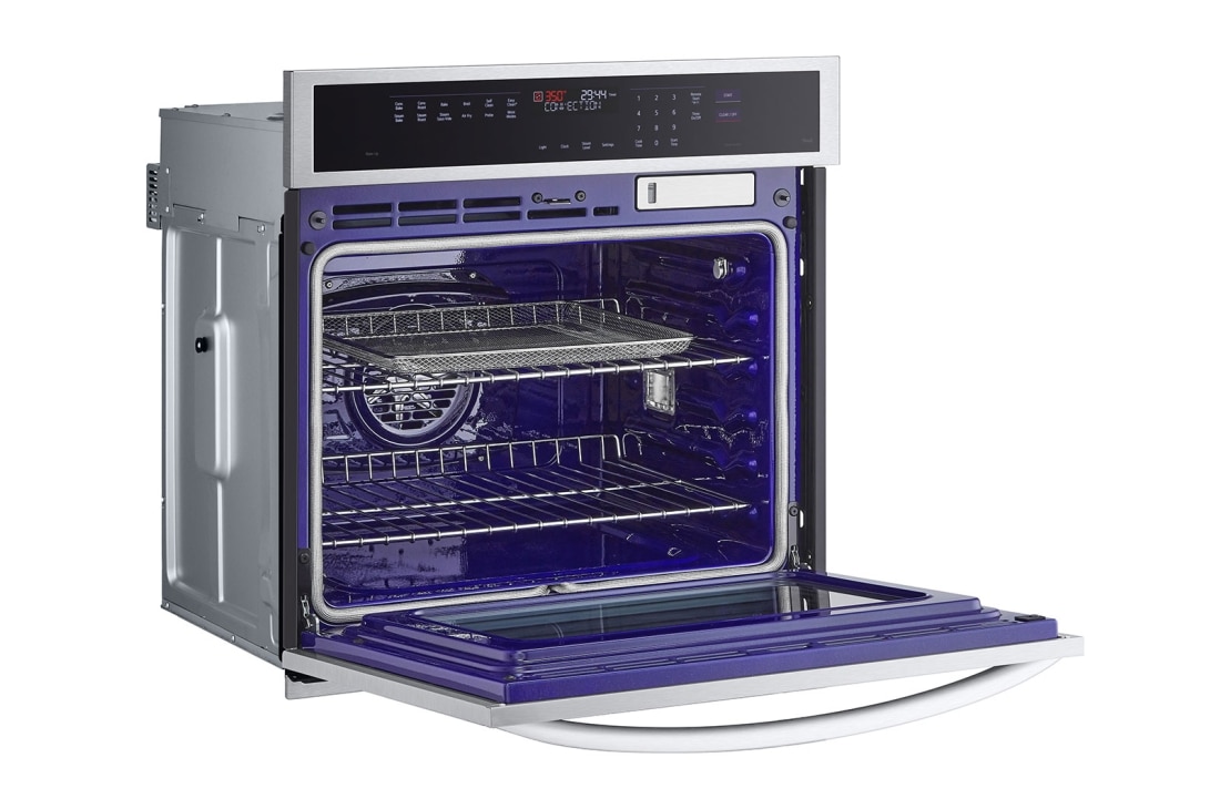 LG Four mural de 4,7 pi³ | Conv. véritable, sous vide à la vapeur, Air Fry, InstaView<sup>🅫</sup>, SelfClean, EasyClean<sup>🅫</sup>, intell., acier inox., WSEP4727F