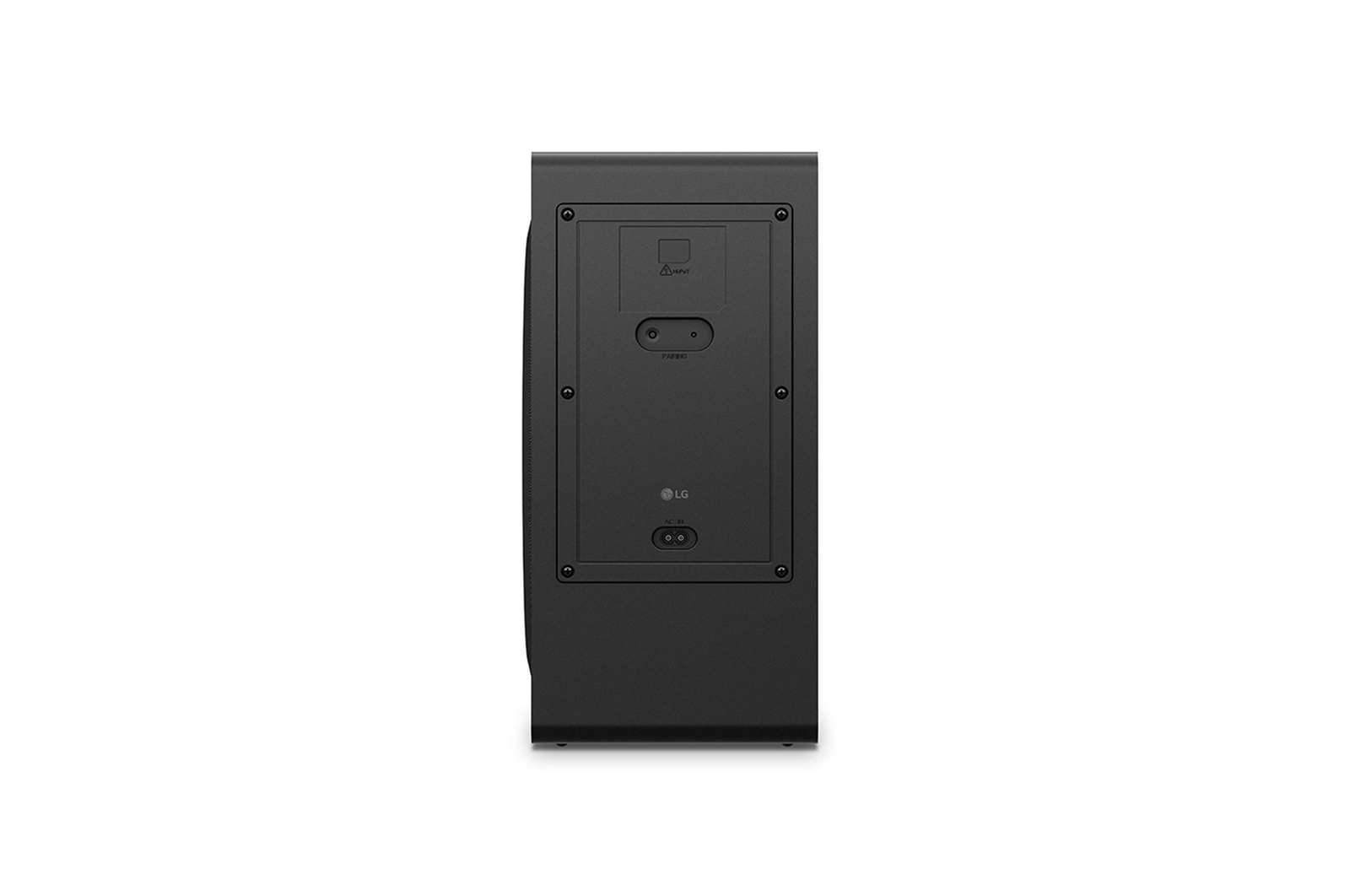 Back view of subwoofer