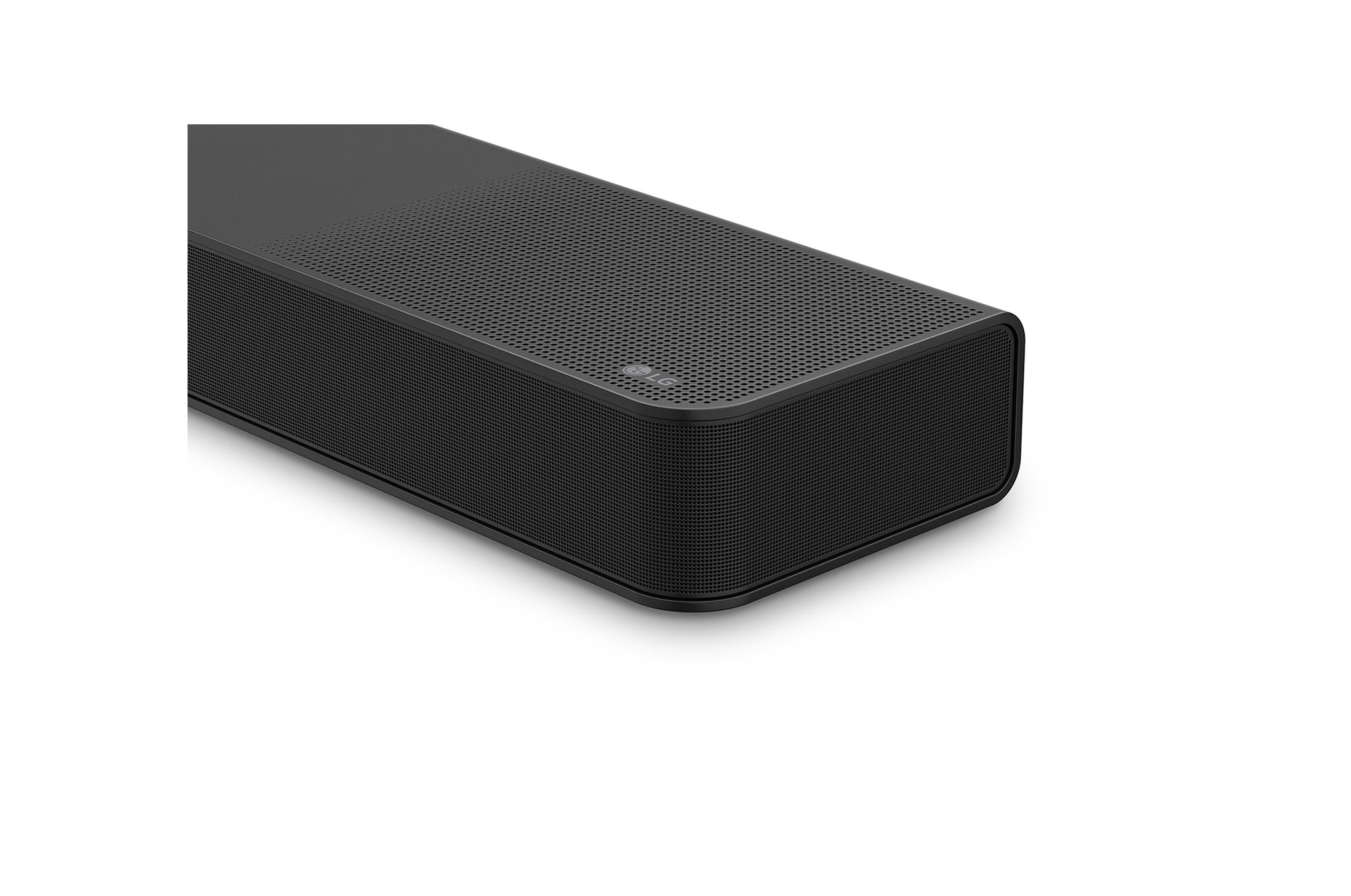Close-up angled view of Soundbar's side