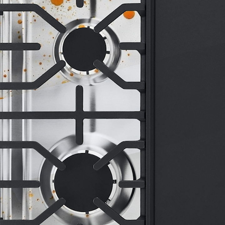 Surface de cuisson en acier inoxydable EasyClean🅫