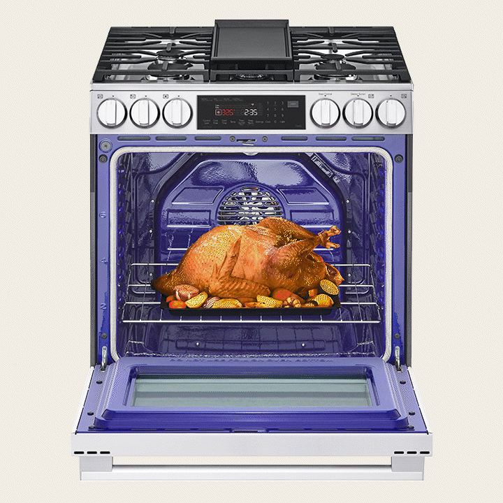 Cuisinière au gaz à four simple de grande capacité (6,3 pi³)