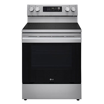 Vue avant de Cuisinière électrique avec technologie Air Fry et fonction EasyCleanMD, LREN6323YE