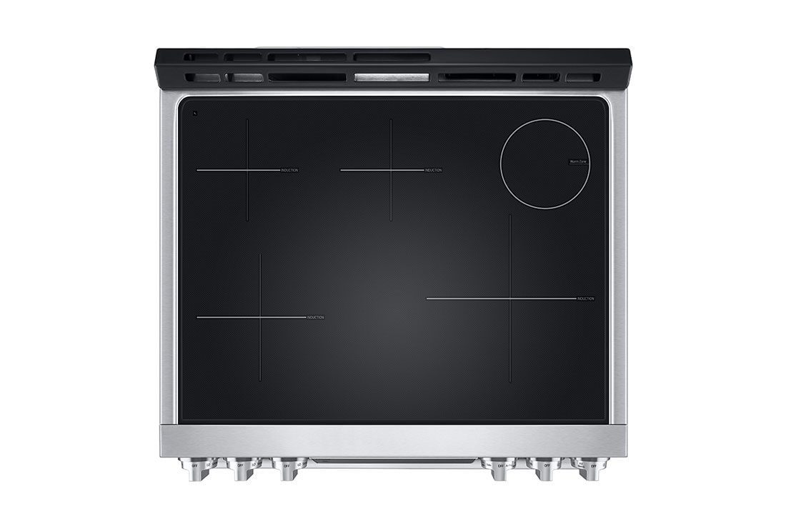 LG Cuisinière à induction de 6,3 pi³/30 po LG STUDIO | ProBake Conv., Air Sous-Vide, Air Fry, SelfClean, EasyClean🅫, acier inox., encastr., LSIS6338F