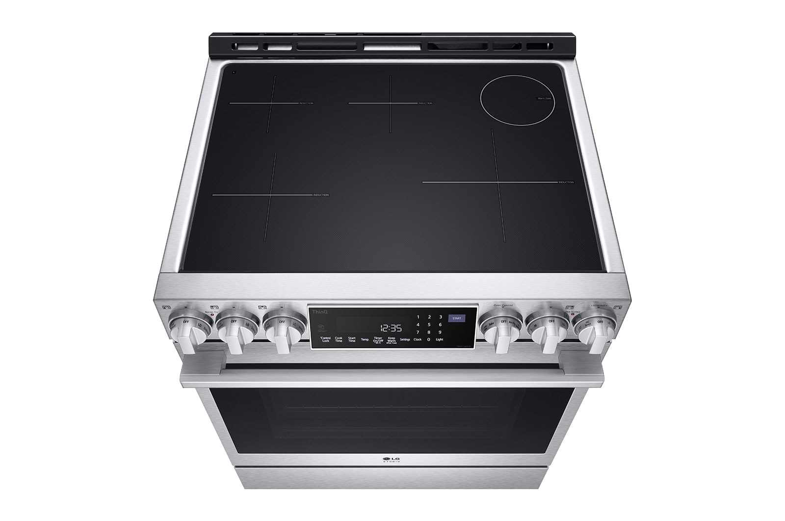 LG Cuisinière à induction de 6,3 pi³/30 po LG STUDIO | ProBake Conv., Air Sous-Vide, Air Fry, SelfClean, EasyClean🅫, acier inox., encastr., LSIS6338F