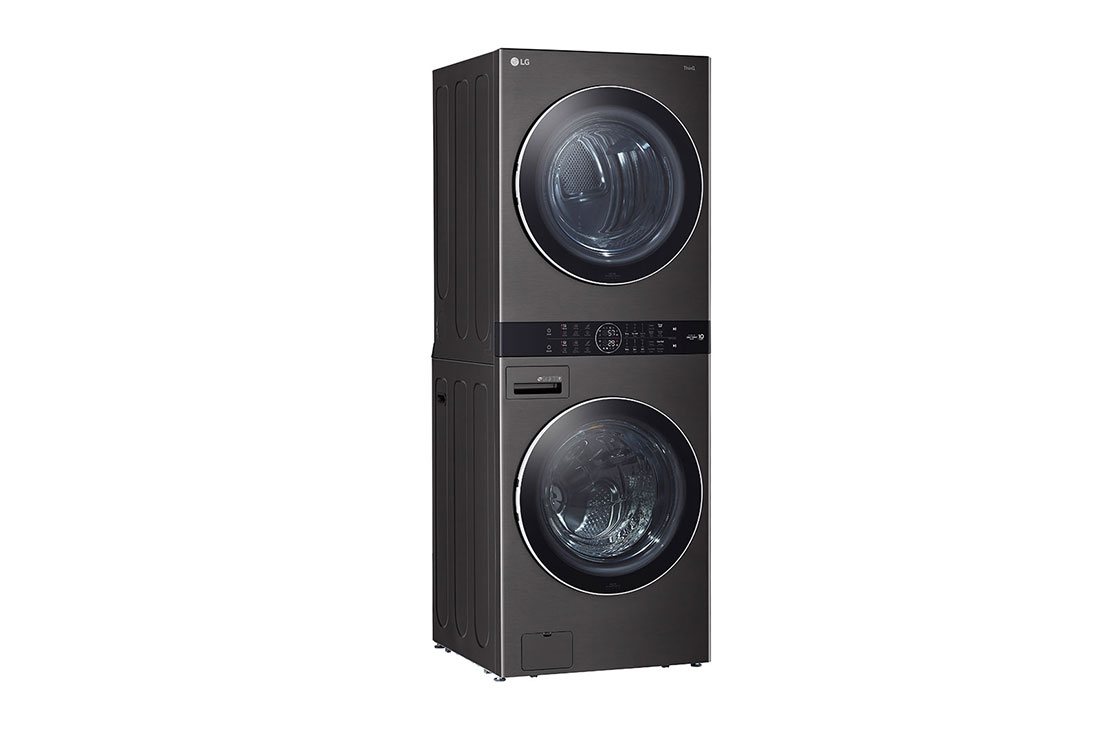 Vue latérale du LG WashTower🅫 de 5,2 pi³/7,4 pi³, TurboWash🅫, TurboSteam🅫 - WKEX200HBA