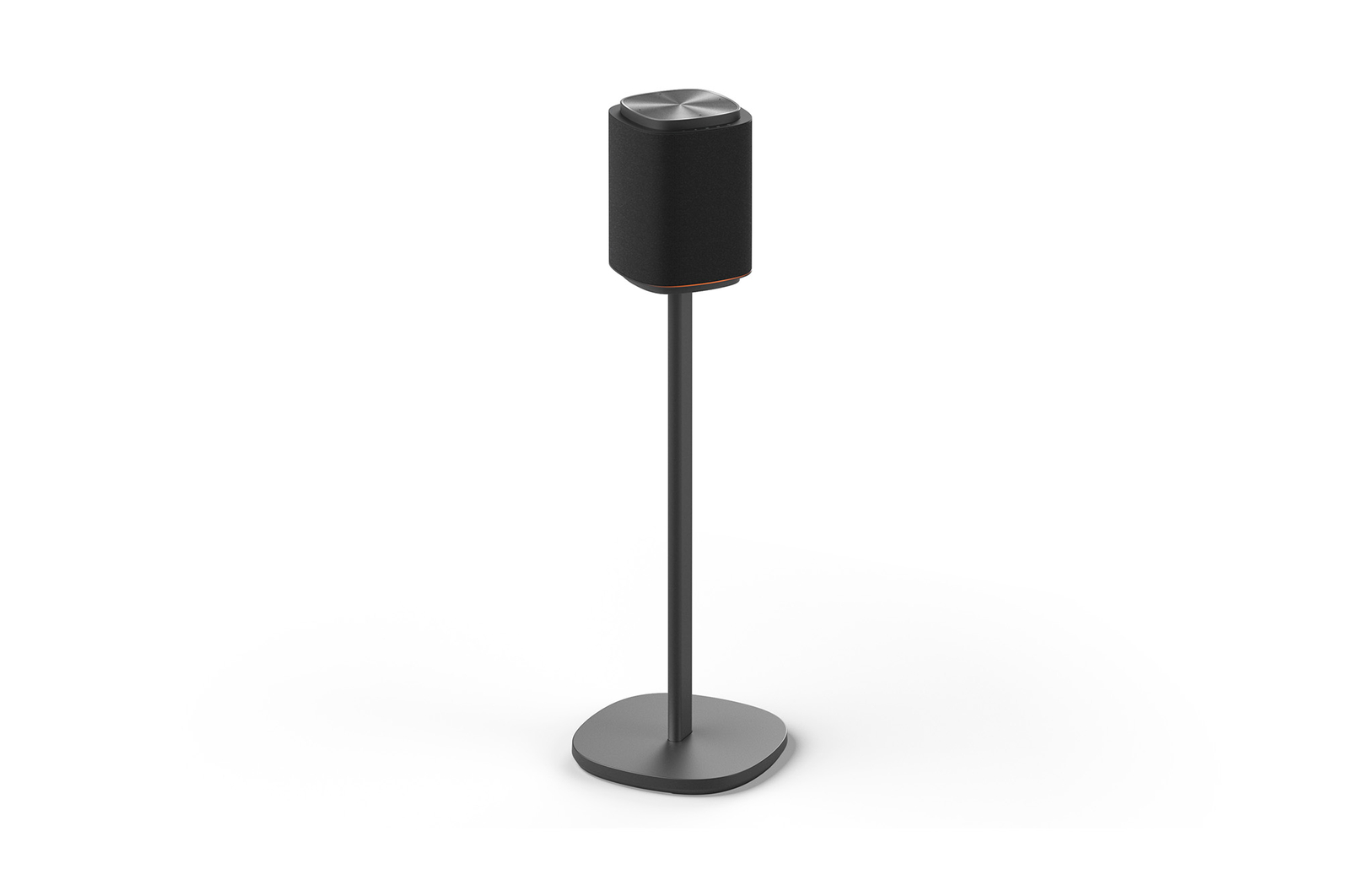side view with stand
