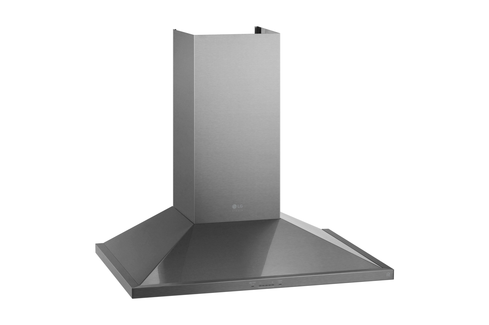 Vue latérale du LG Hotte murale de type cheminée de 30 po de LG STUDIO, acier inox. - LSHD3080ST