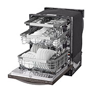 LG Lave-vaisselle de 24 po LG, TrueSteam🅫, QuadWash🅫 Pro, Dynamic Heat Dry🅪, 42 dB, cycle de 1 h, commandes sup., acier inox. noir, LDTH7972D