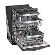 LG Lave-vaisselle de 24 po LG, TrueSteam🅫, QuadWash🅫 Pro, Dynamic Heat Dry🅪, 42 dB, cycle de 1 h, commandes sup., acier inox. noir, LDTH7972D
