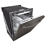 LG Lave-vaisselle de 24 po LG, TrueSteam🅫, QuadWash🅫 Pro, Dynamic Heat Dry🅪, 42 dB, cycle de 1 h, commandes sup., acier inox. noir, LDTH7972D