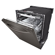 LG Lave-vaisselle de 24 po LG, TrueSteam🅫, QuadWash🅫 Pro, Dynamic Heat Dry🅪, 42 dB, cycle de 1 h, commandes sup., acier inox. noir, LDTH7972D