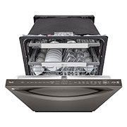 LG Lave-vaisselle de 24 po LG, TrueSteam🅫, QuadWash🅫 Pro, Dynamic Heat Dry🅪, 42 dB, cycle de 1 h, commandes sup., acier inox. noir, LDTH7972D