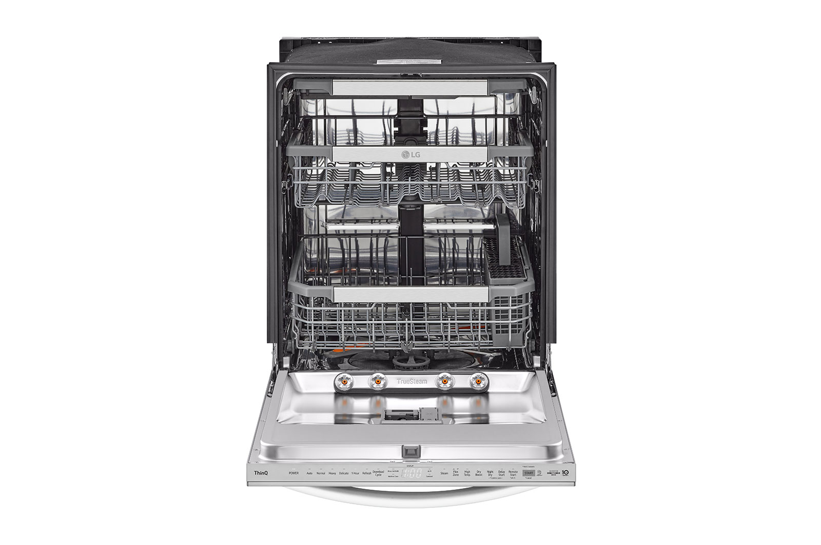 LG Lave-vaisselle de 24 po LG, TrueSteam🅫, QuadWash🅫 Pro, Dynamic Heat Dry🅪, 42 dB, cycle de 1 h, commandes sup., acier inox., LDTH7972S