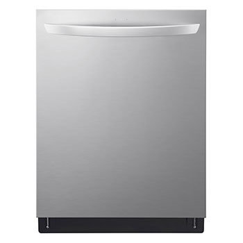 Vue de face du LG Lave-vaisselle de 24 po LG, TrueSteam🅫, QuadWash🅫 Pro, Dynamic Heat Dry🅪, 42 dB, cycle de 1 h, commandes sup., acier inox. - LDTH7972S