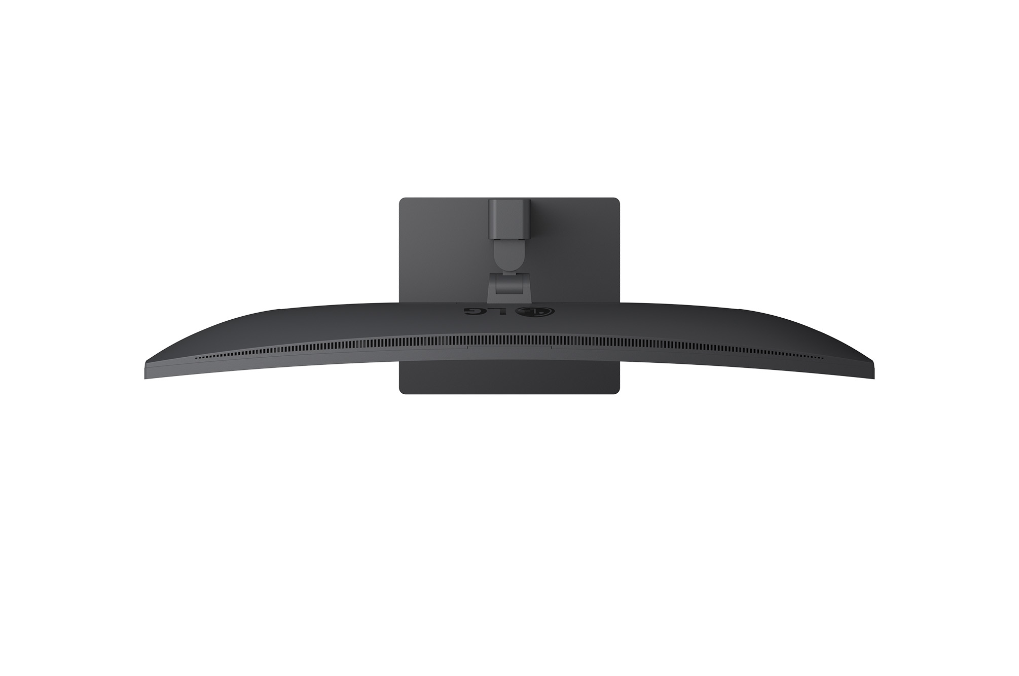 Top-down view of monitor stand