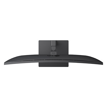Top-down view of monitor stand
