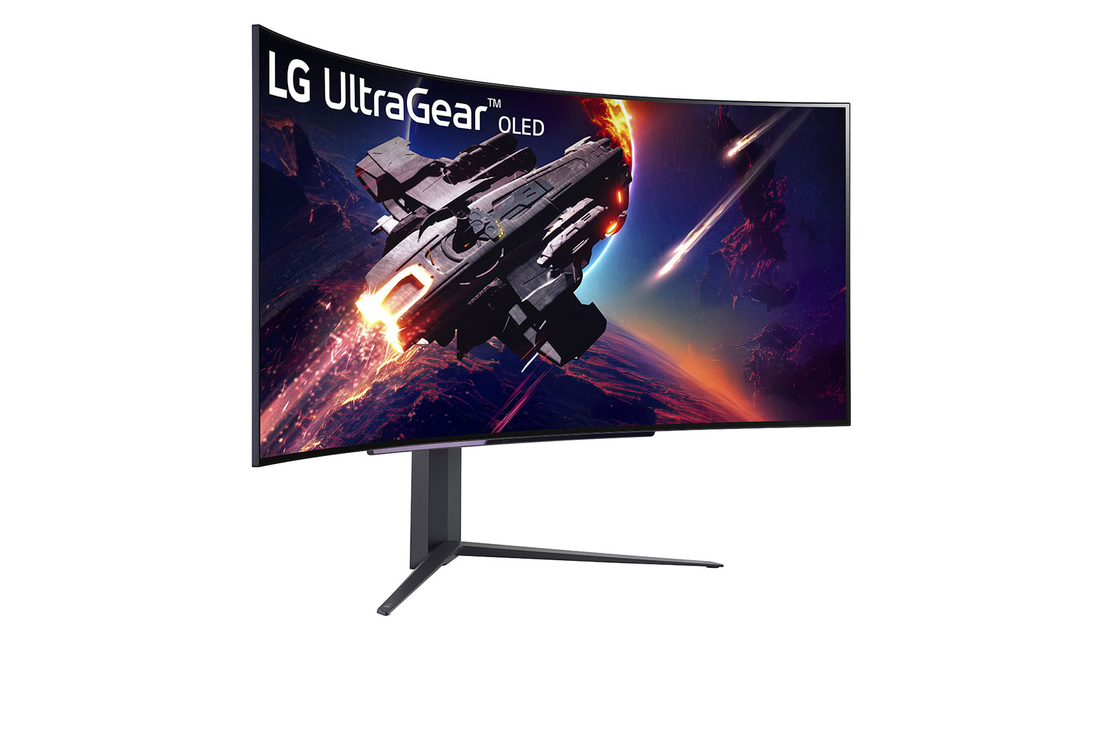 LG Moniteur de jeu incurvé UltraGear<sup>MC</sup> OLED WQHD avec taux de rafraîchissement de 240Hz et temps de réponse de 0,03ms (GàG) de 45 po, 45GR95QE-B
