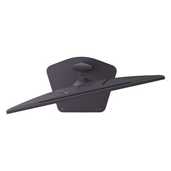 +30 degree swivel monitor top view