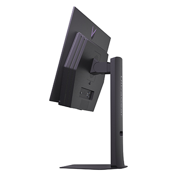 +15 degree side view of a tilted monitor