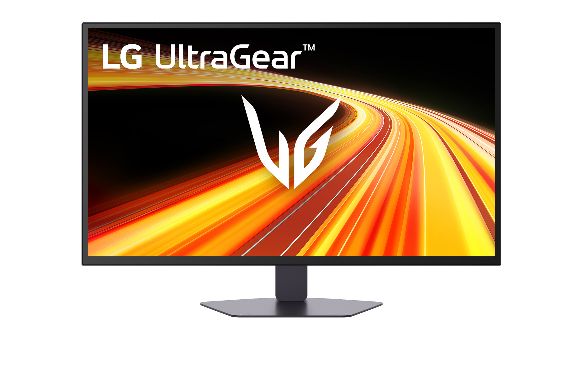 front view of the monitor with the stand down