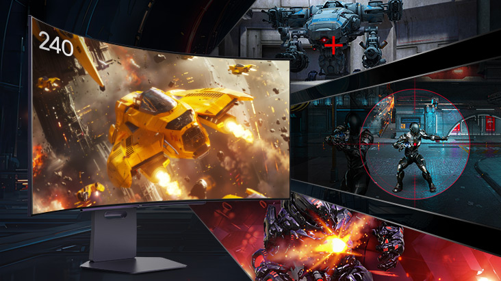 Présentation des fonctionnalités avancées de jeu à travers diverses scènes de gameplay.