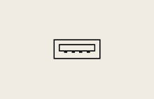 Icône USB Downstream.