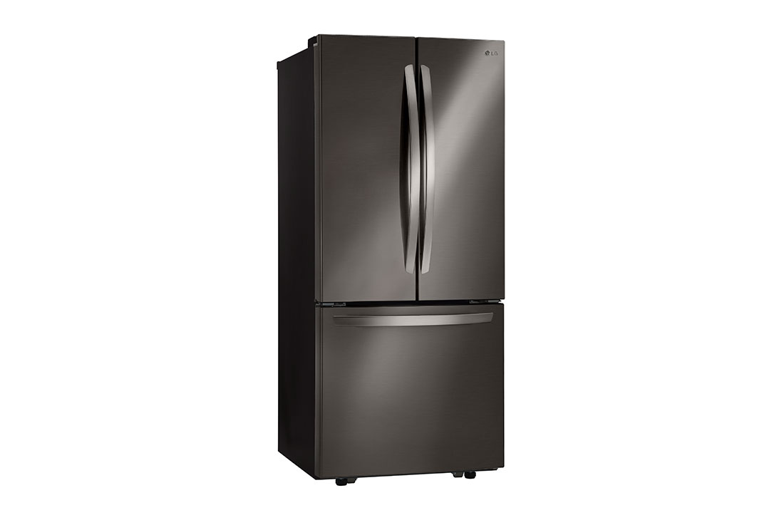 Vue latérale du LG Réfrigérateur de 22 pi³/30 po, prof. stand., 3 portes/2 battants - LRFNS2200D