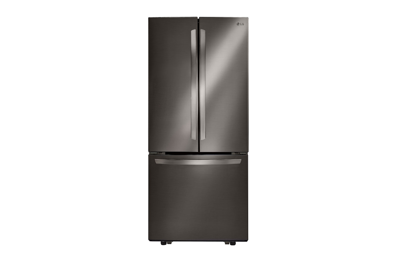 Vue de face du LG Réfrigérateur de 22 pi³/30 po, prof. stand., 3 portes/2 battants - LRFNS2200D