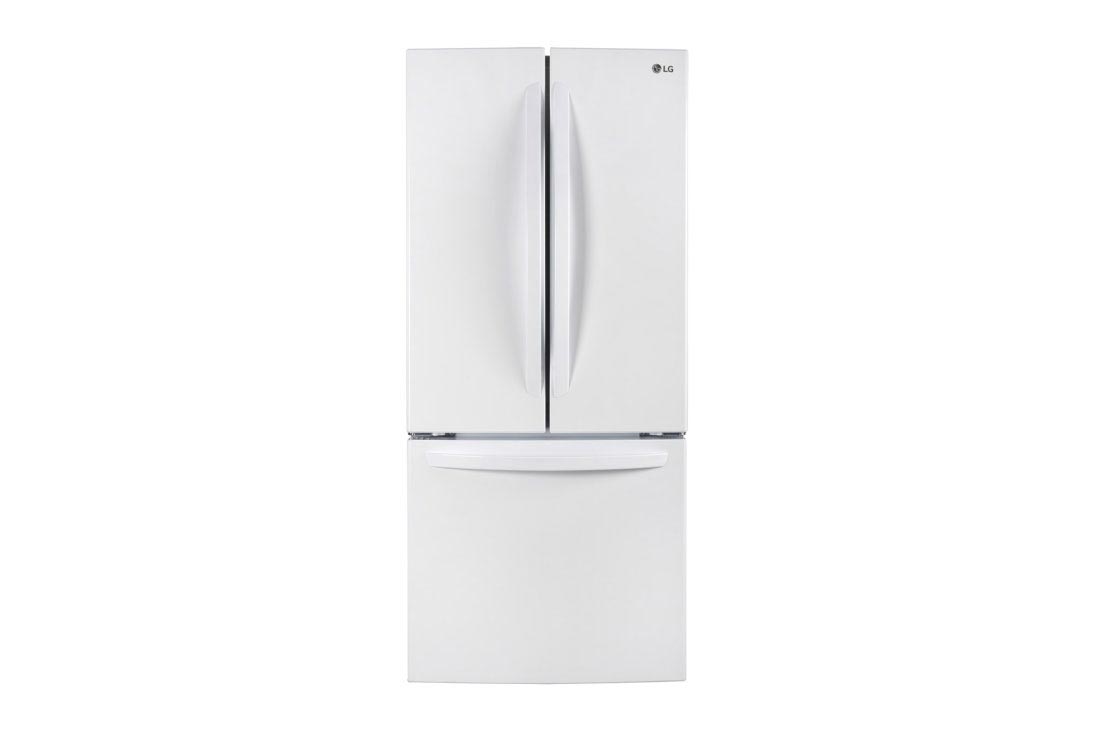 Vue de face du LG Réfrigérateur de 22 pi³/30 po, prof. stand., 3 portes/2 battants - LRFNS2200W