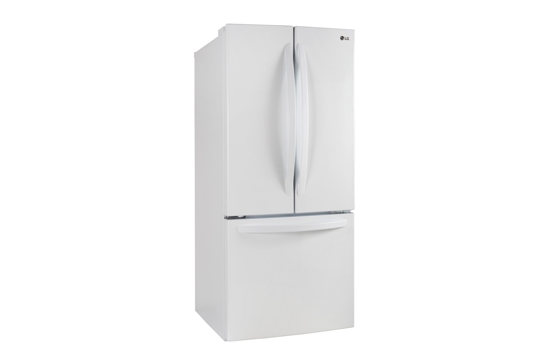 Vue latérale du LG Réfrigérateur de 22 pi³/30 po, prof. stand., 3 portes/2 battants - LRFNS2200W