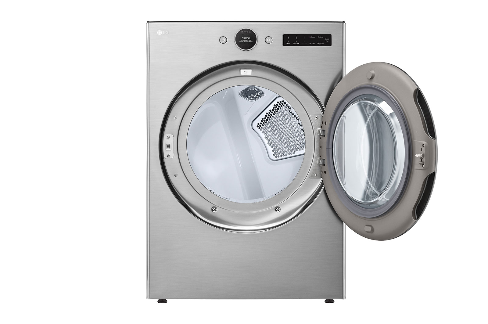 Vue latérale du LG Sécheuse élec. de 7,4 pi³, TurboSteam🅫, AI Sensor Dry🅫, Wi-Fi - DLEX5500V