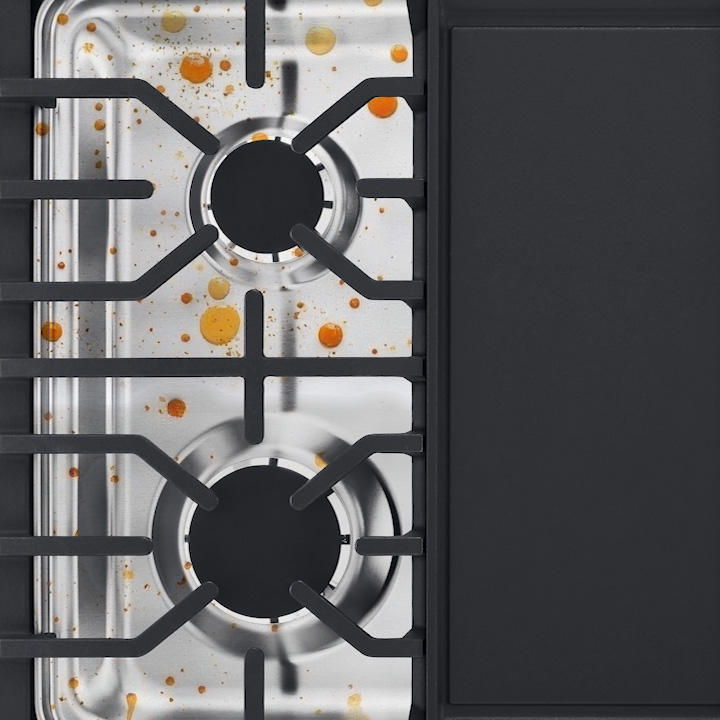  Surface de cuisson en acier inoxydable EasyClean🅫