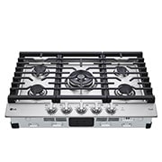 LG Surface de cuisson au gaz de 30 po | UltraHeat<sup>MC</sup> de 20 000 BTU, deux brûleurs, boutons à DEL, EasyClean<sup>MD</sup>, intell., acier inox., CBGJ3027S