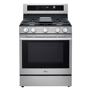 Vue avant de LG Appareils de cuisson, Cuisinieres LRGN6325X