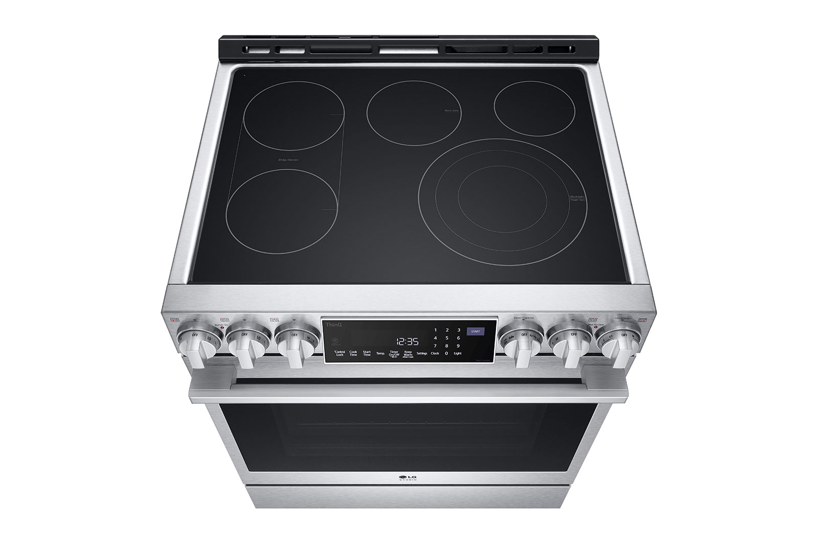 LG Cuisinière élec. de 6,3 pi³/30 po LG STUDIO | ProBake Conv., Air Sous-Vide, Air Fry, SelfClean, EasyClean🅫, intell., acier inox., encastr., LSES6338F