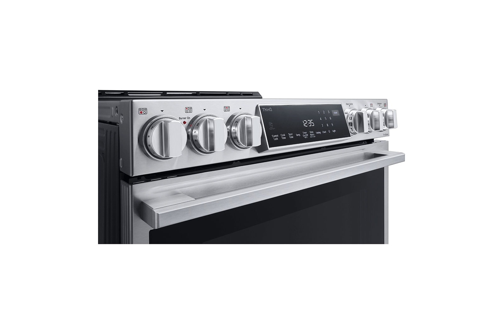 LG Cuisinière élec. de 6,3 pi³/30 po LG STUDIO | ProBake Conv., Air Sous-Vide, Air Fry, SelfClean, EasyClean🅫, intell., acier inox., encastr., LSES6338F