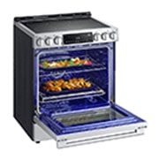 LG Cuisinière élec. de 6,3 pi³/30 po LG STUDIO | ProBake Conv., Air Sous-Vide, Air Fry, SelfClean, EasyClean🅫, intell., acier inox., encastr., LSES6338F