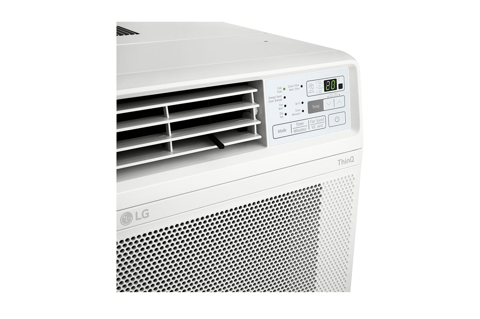 LG Climatiseur de fenêtre de 10000 BTU avec Wi-Fi, LW1022ERSM
