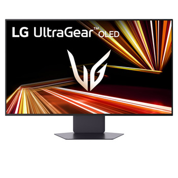 front view of the monitor with the stand down