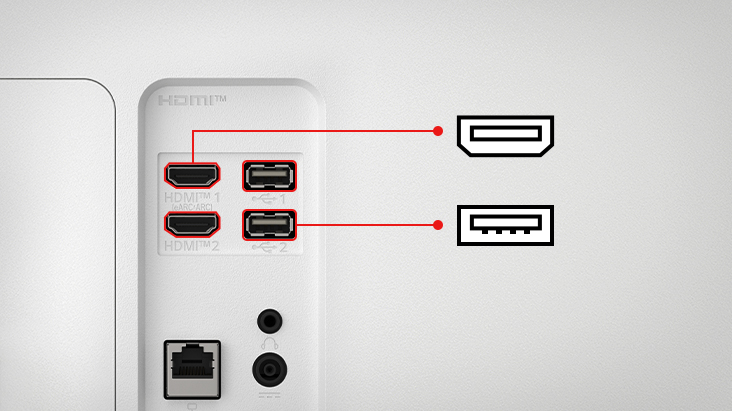 Le LG Smart Monitor offre deux ports USB et deux ports HDMI.
