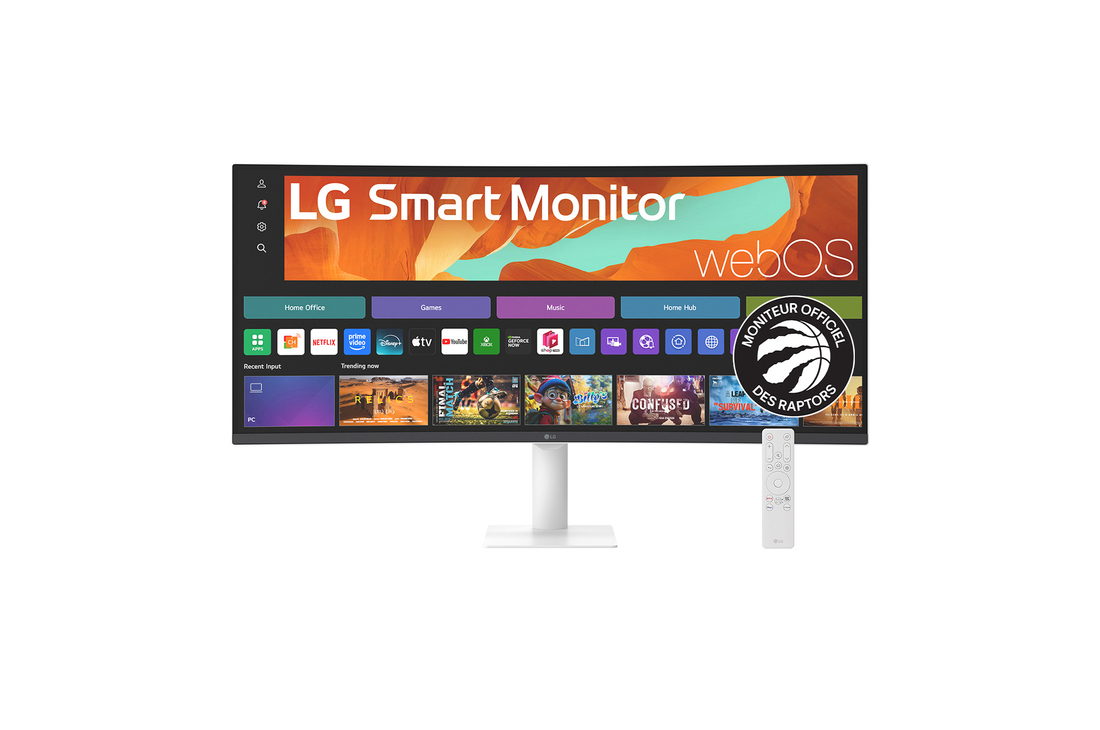 Front view with remote