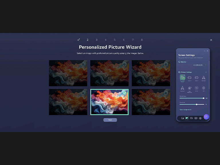 Vidéo présentant le paramétrage de l’Assistant d’image personnalisé de l’application LG Switch