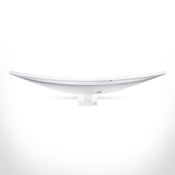 Vue de dessus du moniteur UltraFine sur fond blanc.