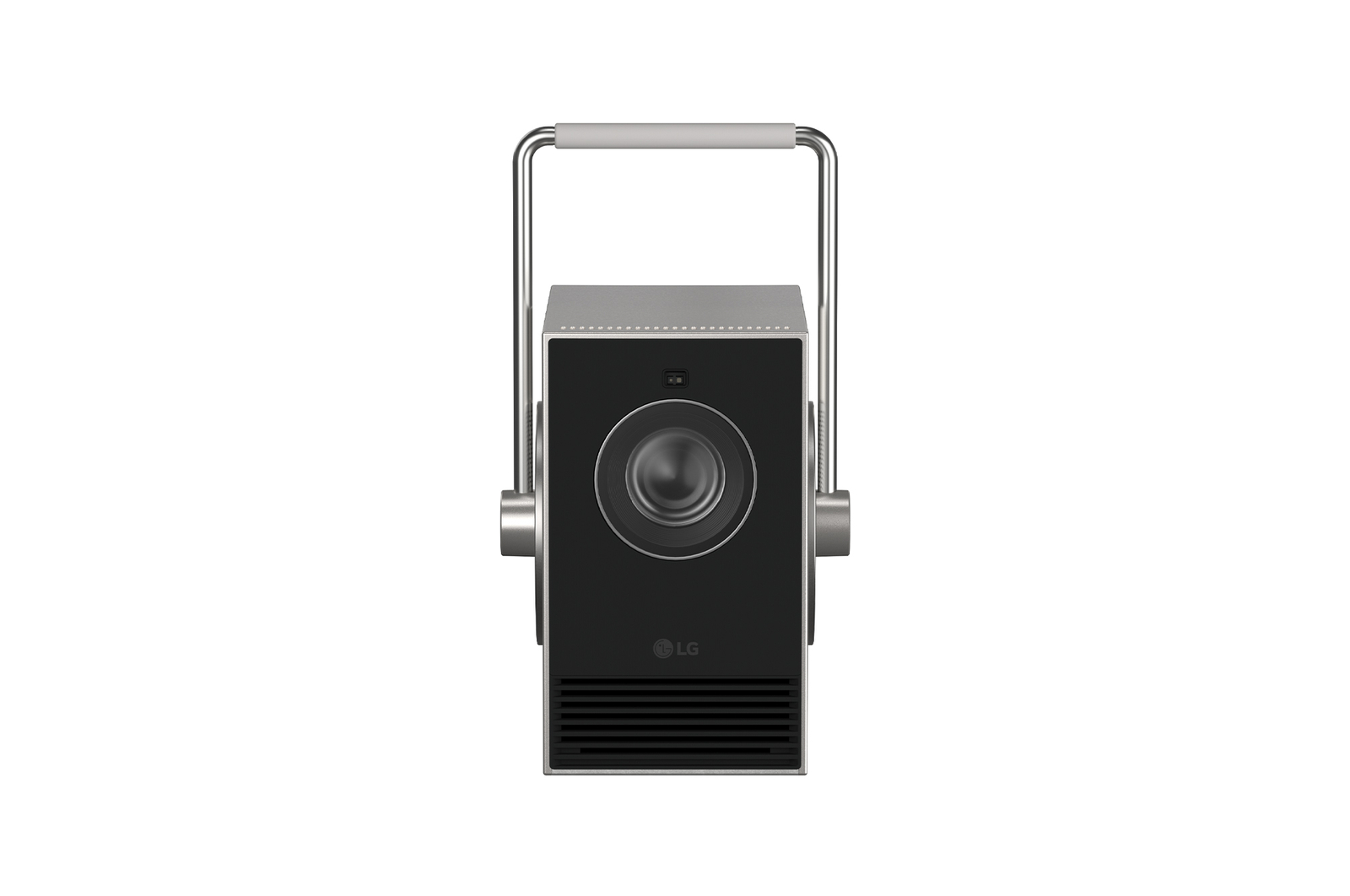 front view with handle and lens