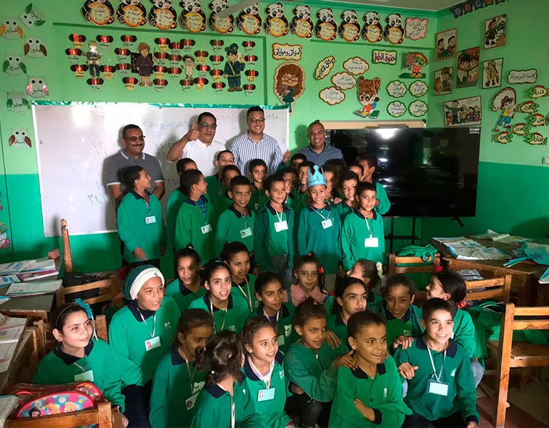 LGxMisr El Kheir complete the second phase of the education file in Assiu