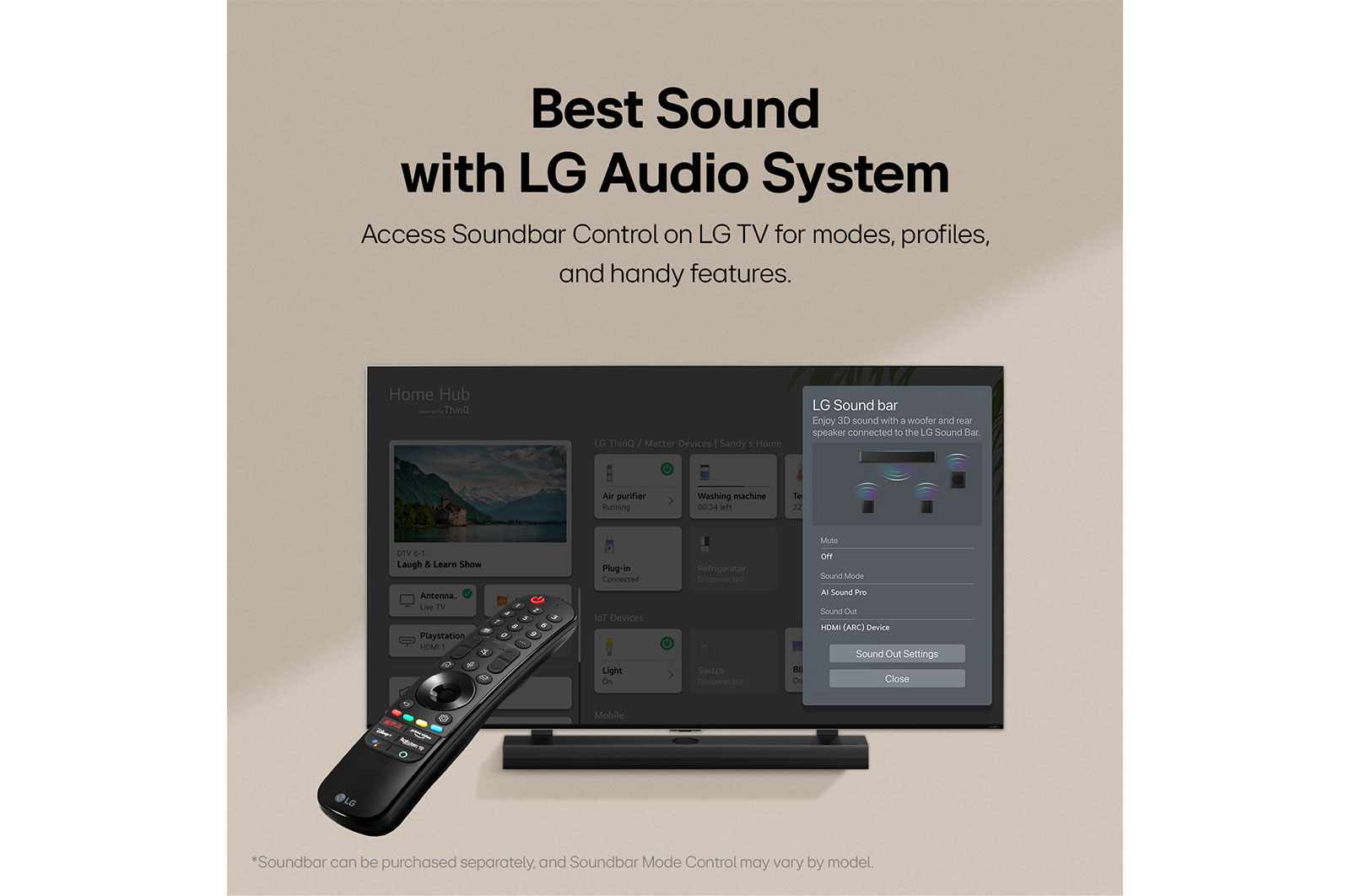 LG تلفزيون LG QNED AI QNED80 4K الذكي مقاس 86 بوصة المدعوم بجهاز التحكم AI Magic remote وميزة HDR10 وواجهة webOS24 طراز 86 عام (2024), 86QNED80T6B