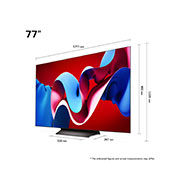 LG تلفزيون LG OLED evo AI C4 4K الذكي مقاس 77 بوصة المدعوم بجهاز التحكم AI Magic remote وتكنولوجيا الصوت Dolby Vision وواجهة webOS24 طراز عام (2024), OLED77C46LA